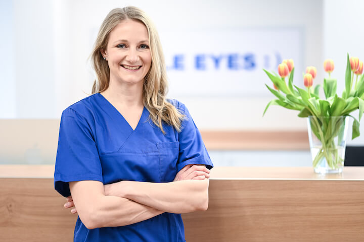 Smile Eyes Bobinethöfe Empfang Augenärztin